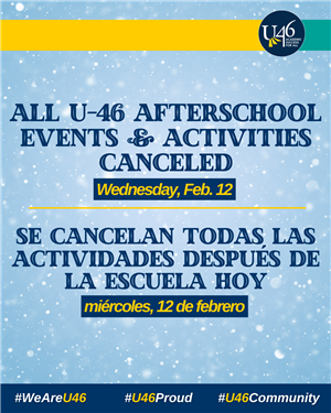 After-school activities canceled for February 12 2025